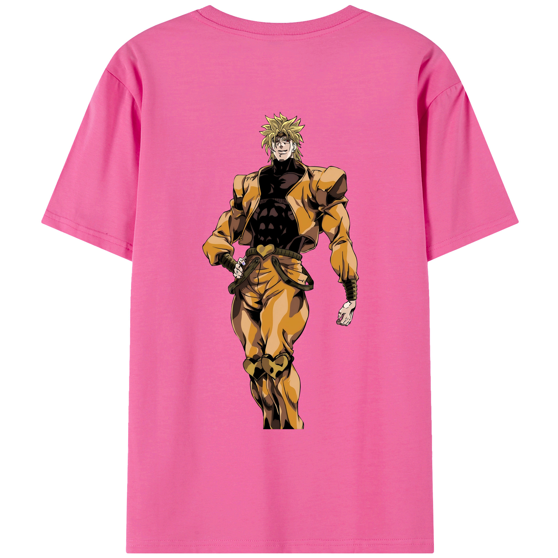 （画像用） ジョジョの奇妙な冒険 ディオ?ブランドー JoJo's Bizarre Adventure Dio Brando レディース半袖Tシャツ(バックプリント)